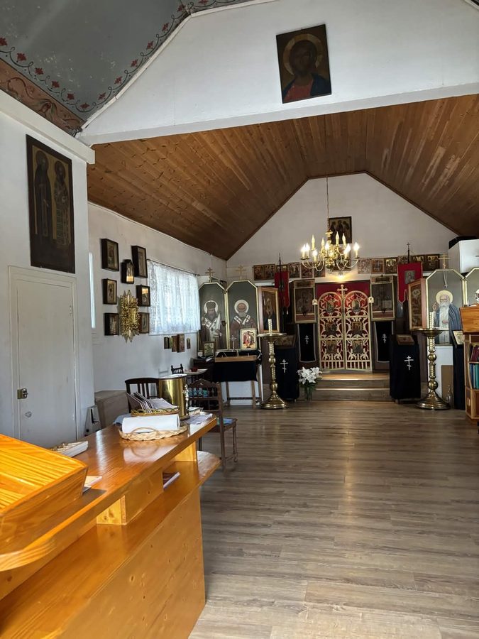 Intérieur de l'église après nettoyage
